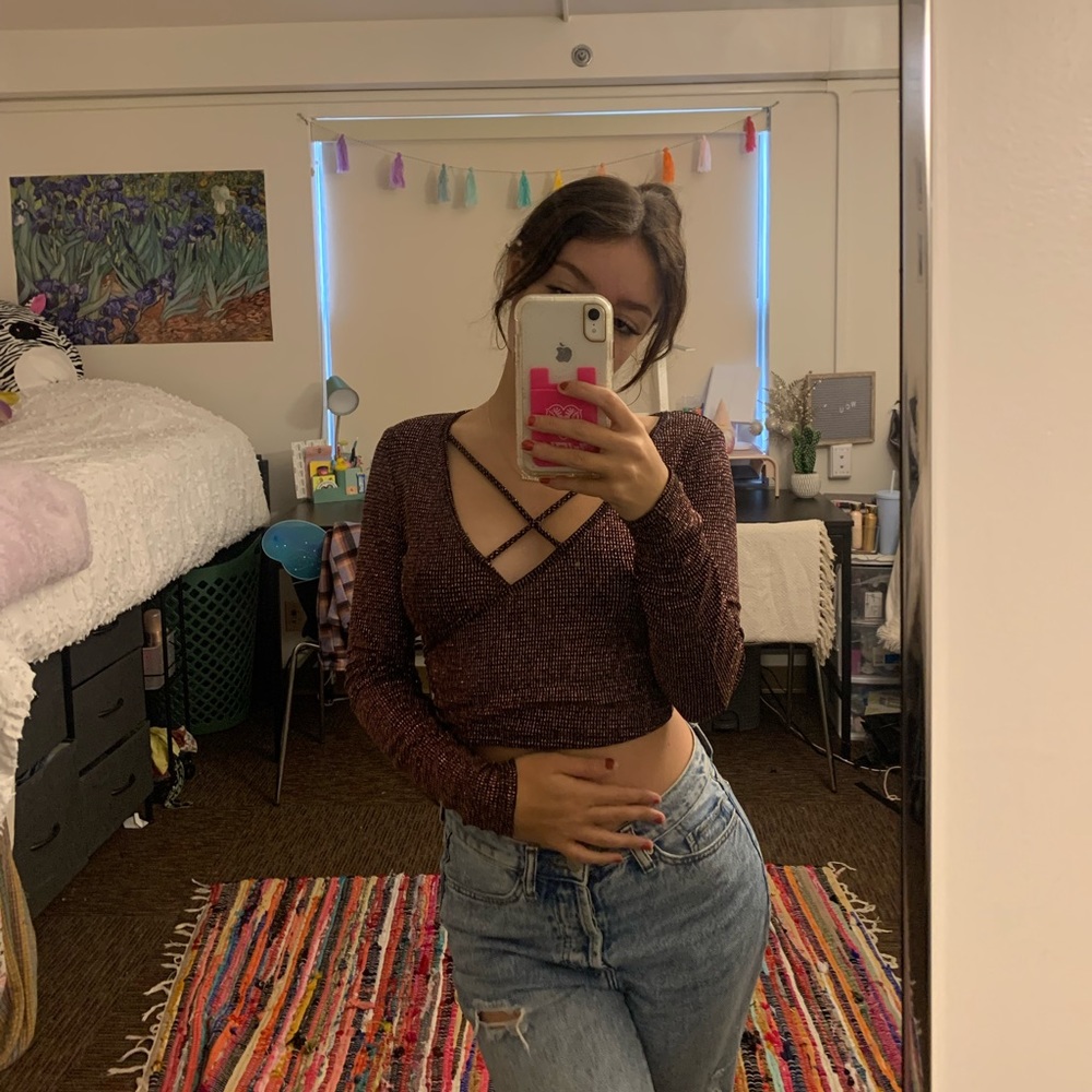 Charlotte Russe Glittery top